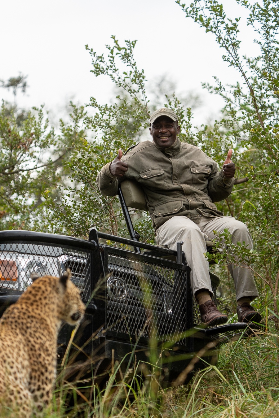 Samson, one of our expert trackers. Samson, one of our expert trackers.